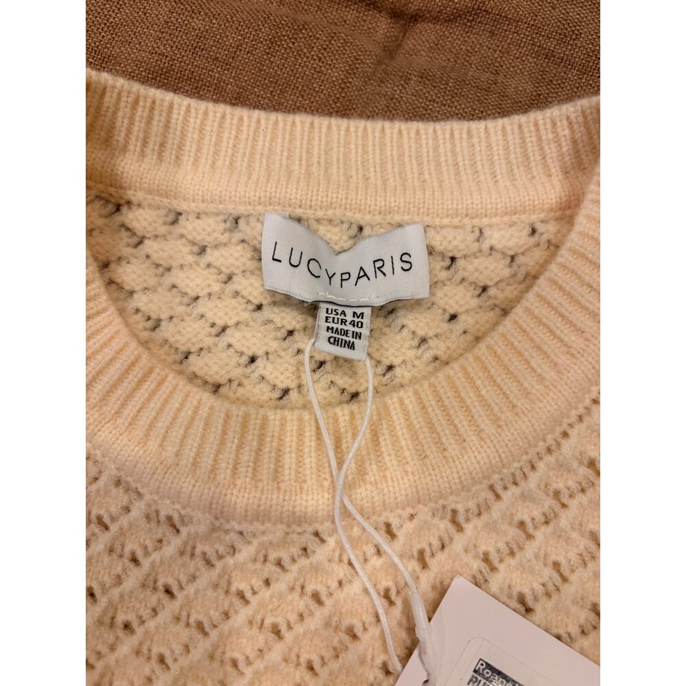 NWT Lucy Paris open knit vest size M NWT - Picture 3 of 5